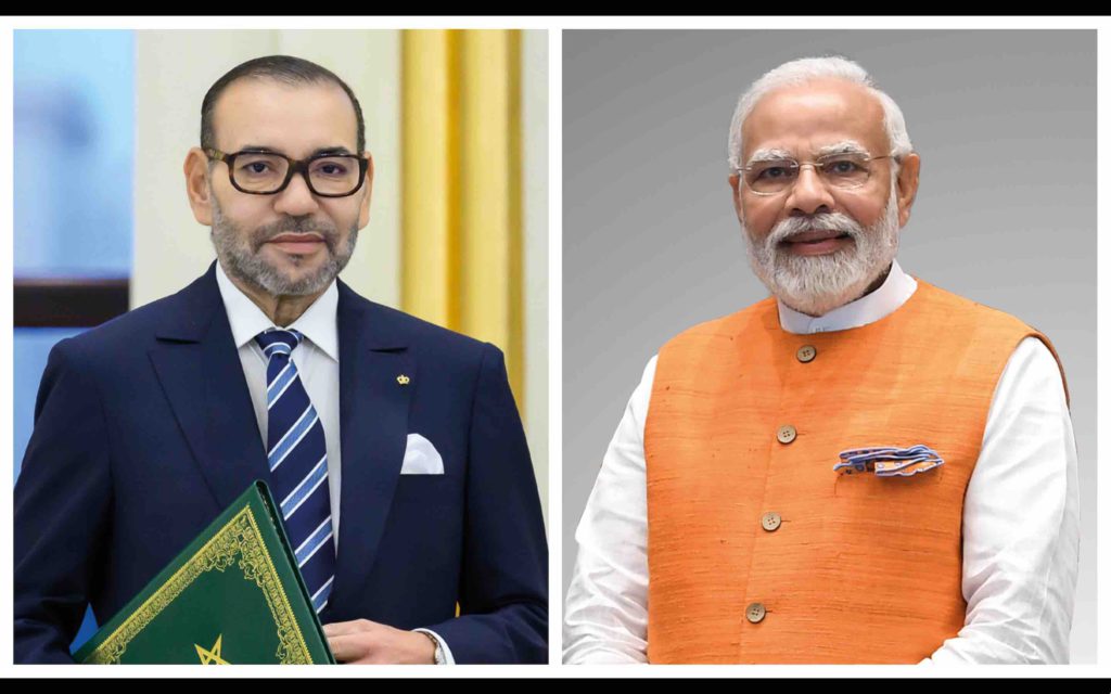 roi Maroc Mohammed 6 Narendra Modī premier ministre Inde