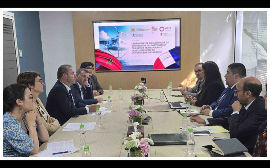 Hydrogène vert décarboné signature convention de partenariat Maroc France