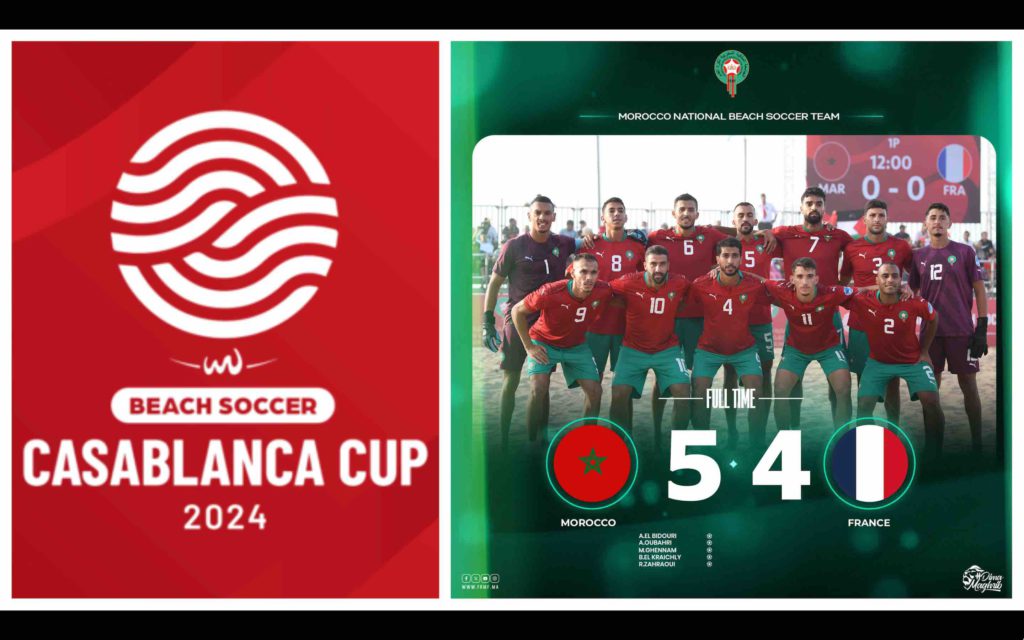 Casablanca beach-soccer Cup 2024 Maroc France Morocco
