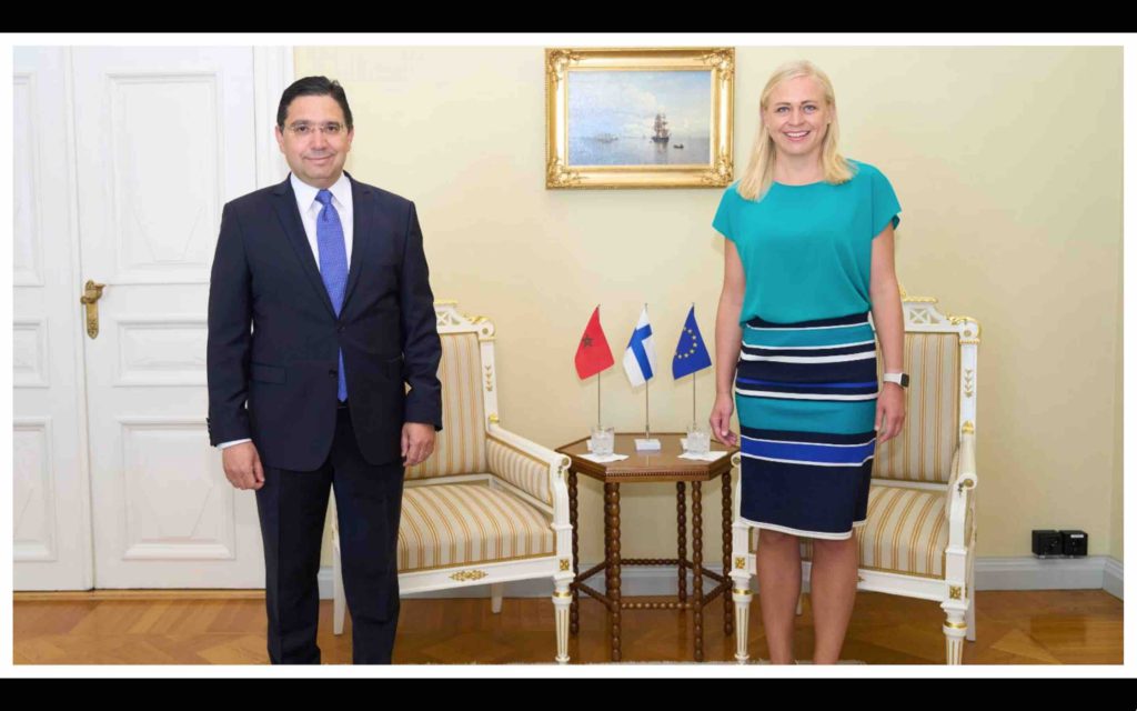 Elina Valtonen Nasser Bourita Maroc Finlande Morocco Finland