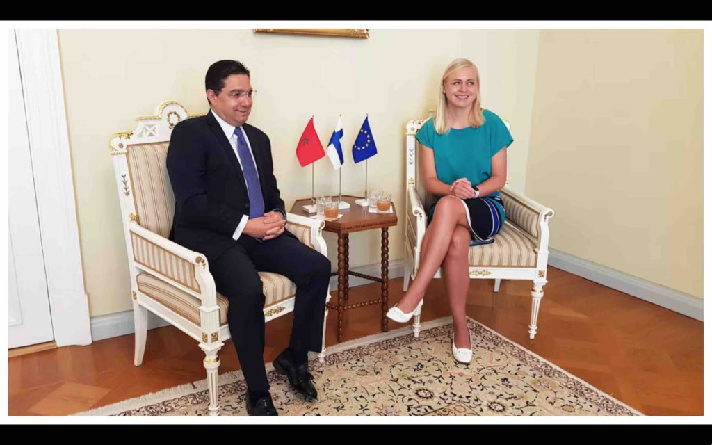 Elina Valtonen Nasser Bourita Morocco Finlande Maroc Finland