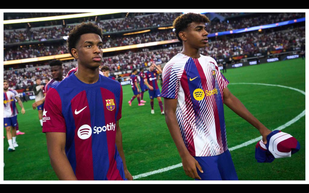 Lamine Yamal et Alejandro Baldé