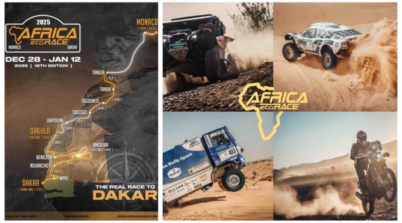 Rallye Africa Eco Race 2024 2025 France Monaco Maroc Mauritanie Sénégal