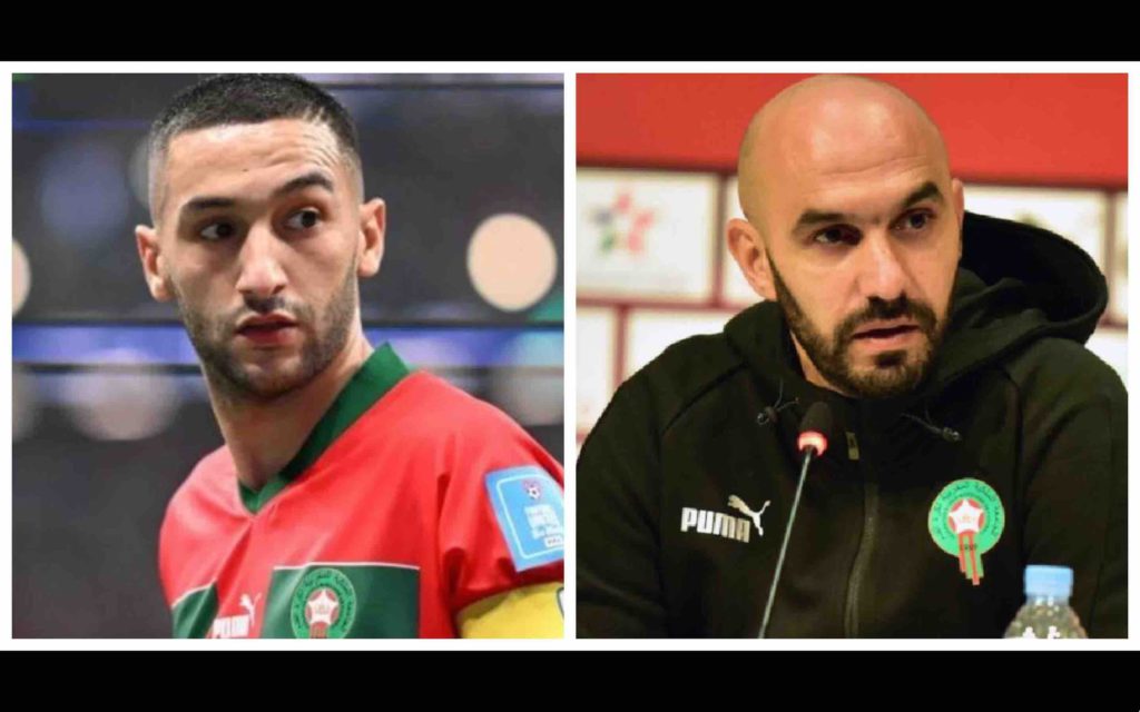 Walid Regragui Hakim Ziyech Maroc Morocco