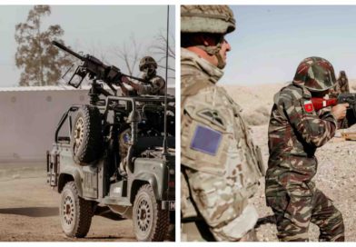 Exercice militaire Jebel Sahara Maroc Royaume-Uni Morocco