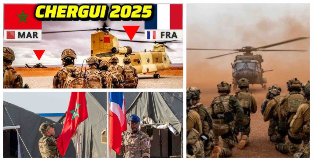 Exercice militaire Maroc France Chergui 2025 Morocco