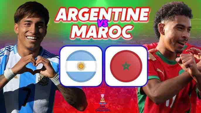 match u20 Maroc vs Argentine Morocco Argentina foot football soccer