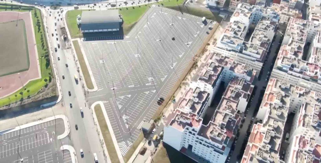 Maroc Tanger nouveau parking grand stade