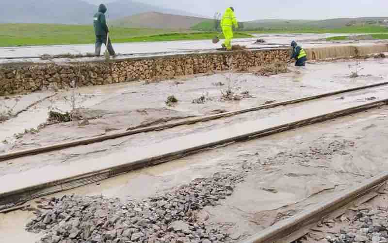 Maroc inondations voies train Kénitra–Fès
