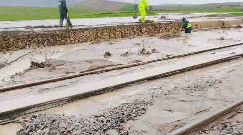 Maroc inondations voies train Kénitra–Fès