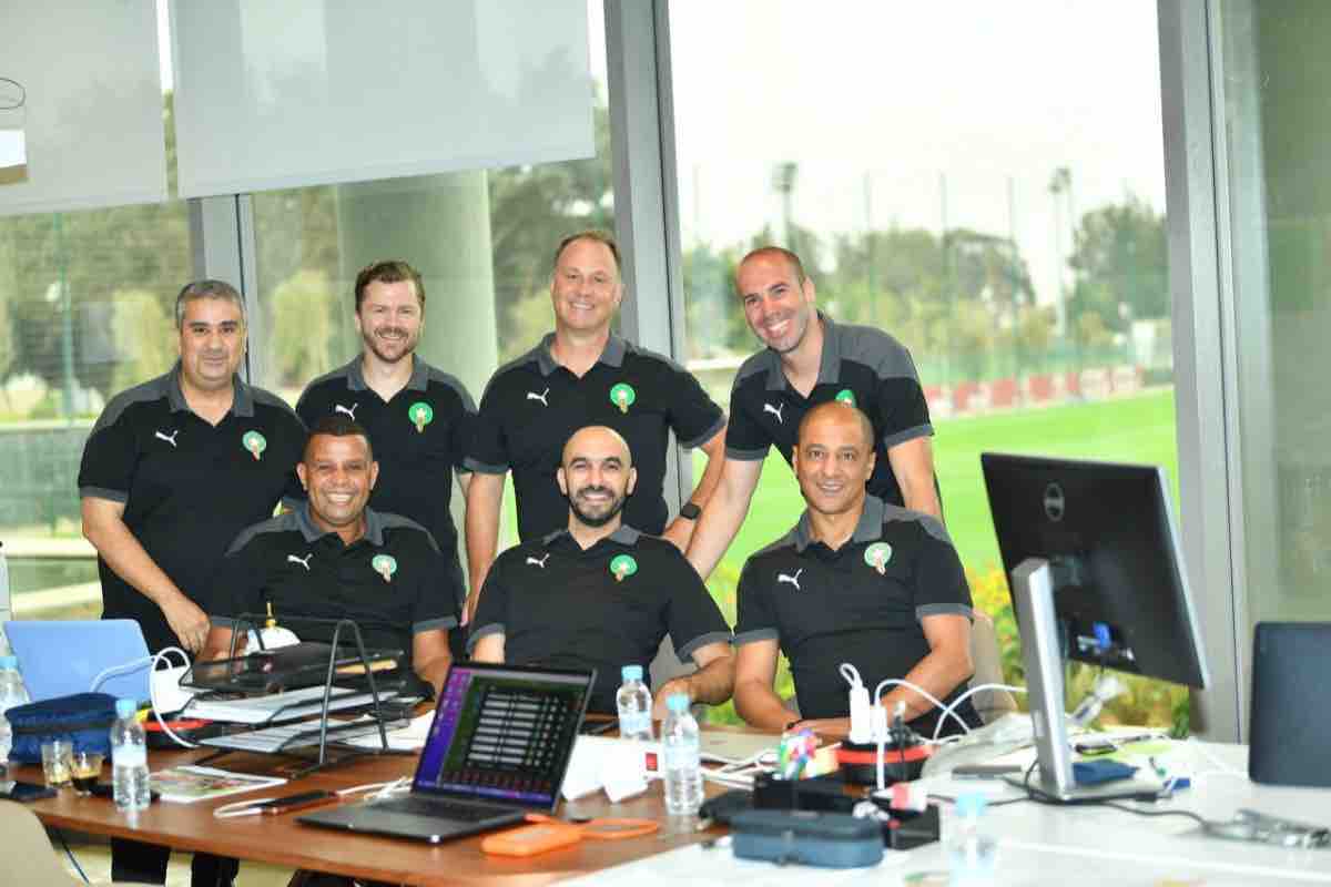 staff technique équipe du Maroc Lions de l'Atlas